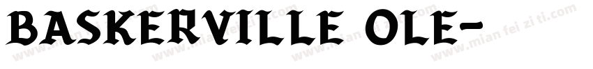 baskerville ole字体转换